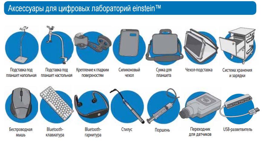 Аксессуары для цифровых лабораторий einstein